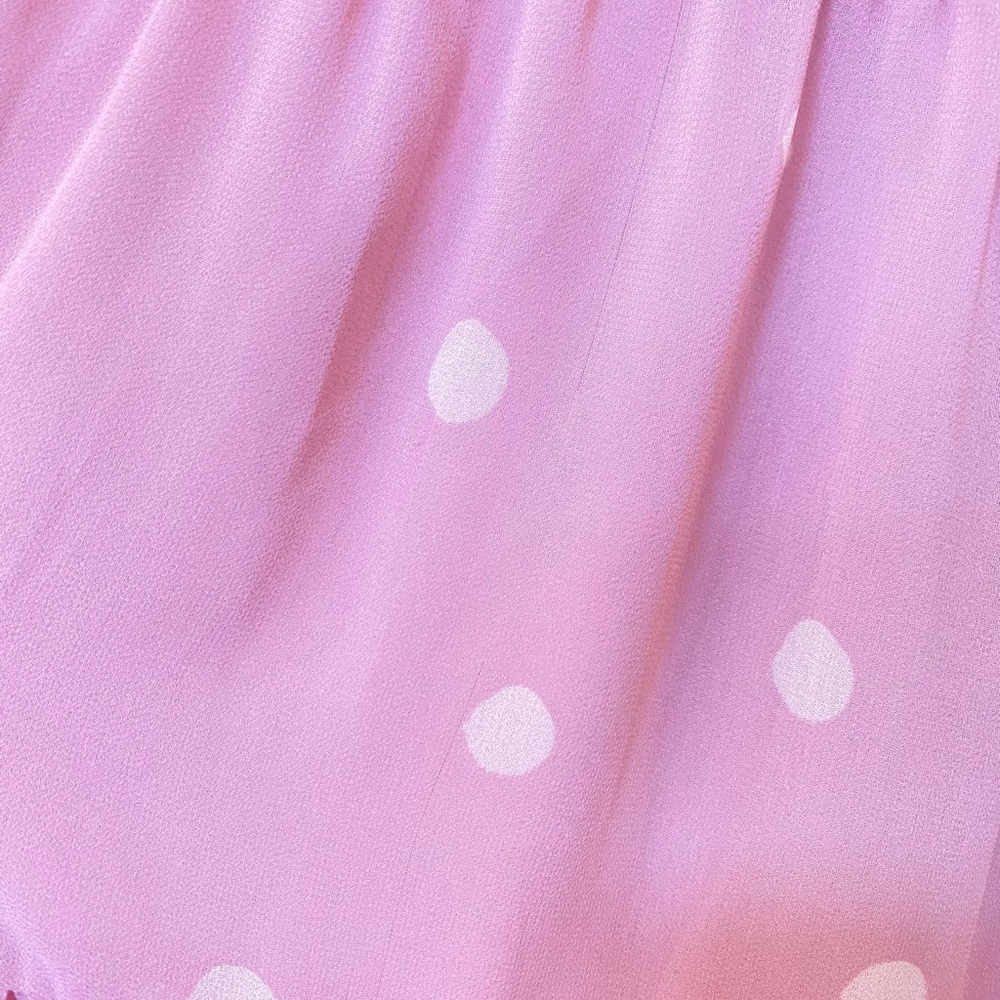 Gal Meets Glam Collection Finley pink & olive green polka dot ruffle dress - Picture 15 of 15